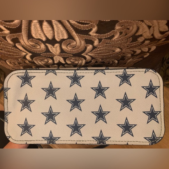 EUC Dooney & Bourke NFL Cowboys Ruby Mini Satchel Crossbody - Picture 7 of 14